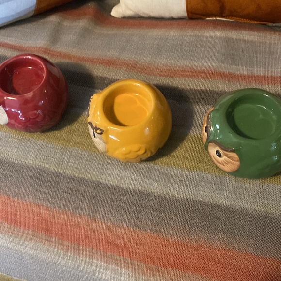 3 Wise Owls “ Tea Light” Holders - NWT - Picture 5 of 10